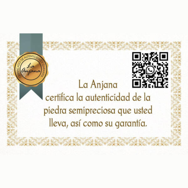 Certificado Pulsera 7 chackras